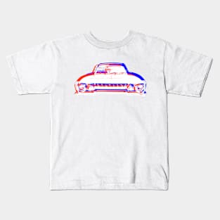 Reliant Scimitar 1970s British classic car monoblock red white blue Kids T-Shirt